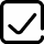 Checkmark icon in rounded square box, representing completed task or dental service approval