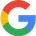 Google logo, colorful letter G icon for search engine branding