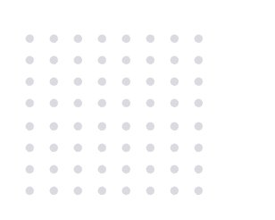 Gray dot grid pattern on light background, evenly spaced in rows and columns.